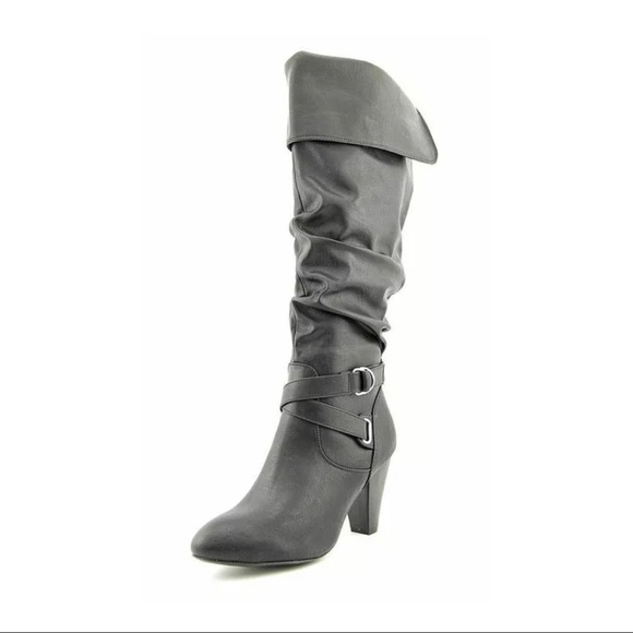 Rampage ElleSandra Knee High Boots, Black - Picture 1 of 7